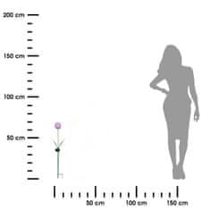 EXNER Dekorativna LED roža na palčki, lila, višina 70 cm