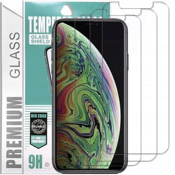 shumee 3x kaljeno steklo PremiumGlass 9H za iPhone Xs Max