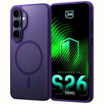 shumee 3MK Smoke MagCase za Samsung Galaxy S26+ vijoličen