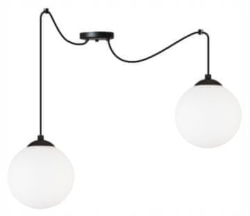 shumee Stropna viseča svetilka Spider ball črna LED 15 cm