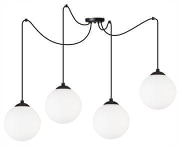 shumee Stropna viseča svetilka Spider ball črna LED 15 cm