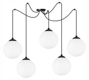 GH VISEČA STROPNA SVETILKA SPIDER BALL ČRNE LED 15 cm
