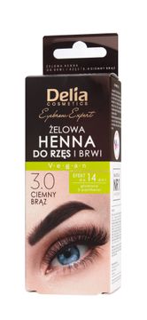 DELIA Gel za obrvi Delia Eyebrow Henna 3.0 - temno rjava