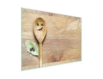 shumee Steklena zaščitna plošča za štedilnik 70x52 Spoon