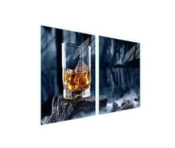shumee Steklena zaščita za kuhalno ploščo 2x45x52 Whisky