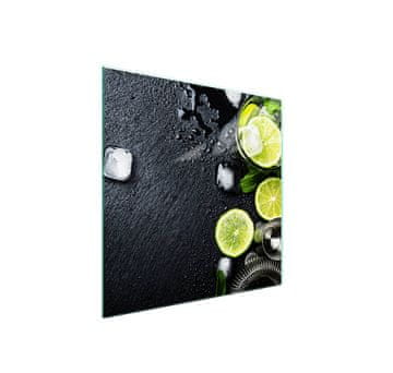 shumee Steklena zaščitna plošča za štedilnik 50x52 Fruit