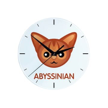 Artdog Abyssinian - MDF ura z grafiko in napisom Art-Dog