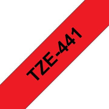 Brother Brother TZE-441 etiketirni trakovi črni na rdečem