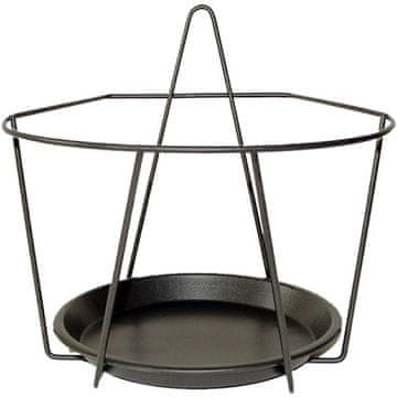 Esschert Design Geometrijsko stensko stojalo za rože 22 x v 20 cm