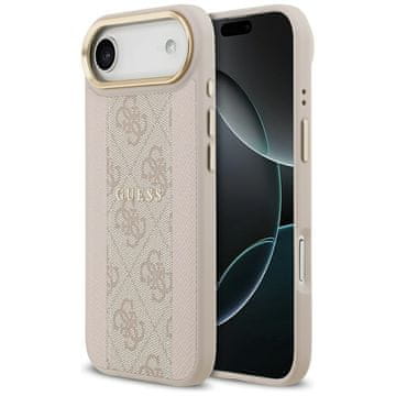 Guess Ovitek Guess 4G Stripe MagSafe za iPhone Air roza