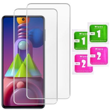 shumee Kaljeno steklo 2xgmStyle za Samsung Galaxy M51, 2 kosa.