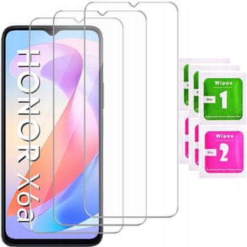shumee 3x kaljeno steklo za Honor X6A glass 9H | 3-PAKET