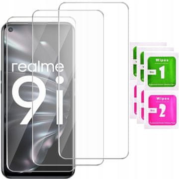 shumee 3x kaljeno steklo ZA realme 9i glass 9H | 3-PAKET
