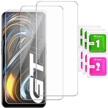 shumee 3x kaljeno steklo za realme GT 5G Solid | 3-PAKET