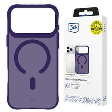 3MK Apple iPhone 17 Pro Max - 3mk Smoke MagCase vijoličen