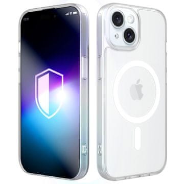 3MK Ovitek za Apple iPhone 15 - 3mk Misty MagCase bel
