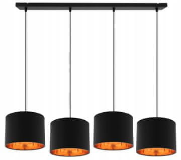 shumee Viseča svetilka stropni lestenec zlati center LED