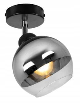 GH ELEGANTNA KROMIRANA STEKLENA LED STROPNA SVETILKA