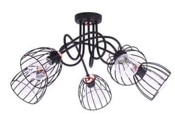 shumee Viseča stropna svetilka Edison Loft Wire iz bakra