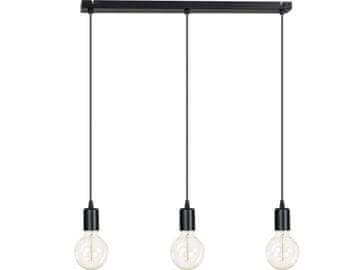 GH Moderna KROMIRANA BAKRENA VISEČA SVETILKA Edison 3 x 60 W