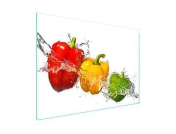 shumee Steklena zaščita za kuhalno ploščo 70x52 Paprika