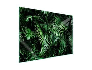 shumee Steklena zaščitna plošča za štedilnik 70x52 Leaf
