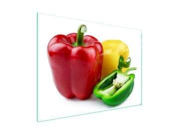 shumee Steklena zaščita za kuhalno ploščo 70x52 Paprika