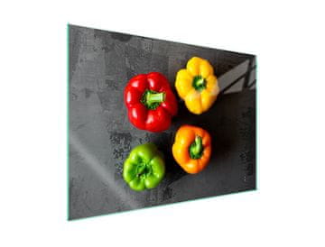 shumee Steklena zaščita za kuhalno ploščo 70x52 Paprika