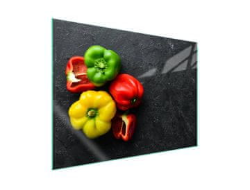 shumee Steklena zaščita za kuhalno ploščo 70x52 Paprika