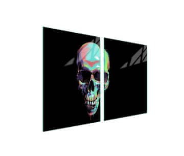shumee Zaščita za stekleno kuhalno ploščo 2x45x52 Skull