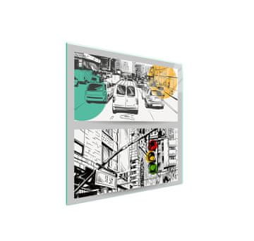 shumee Steklena zaščitna plošča za štedilnik 50x52 City