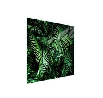 shumee Steklena zaščitna plošča za štedilnik 50x52 Leaf
