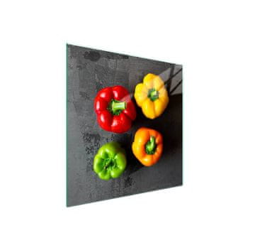 shumee Steklena zaščita za kuhalno ploščo 50x52 Paprika