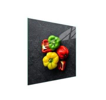 shumee Steklena zaščita za kuhalno ploščo 50x52 Paprika