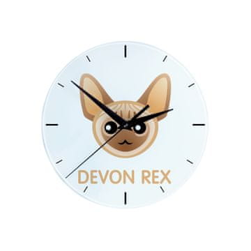 Artdog Devon Rex - MDF ura z grafiko in napisom Art-Dog