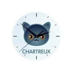 Artdog Chartreux - MDF ura z grafiko in napisom Art-Dog