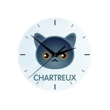 Artdog Chartreux - MDF ura z grafiko in napisom Art-Dog