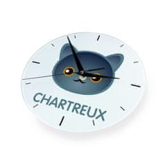 Artdog Chartreux - MDF ura z grafiko in napisom Art-Dog