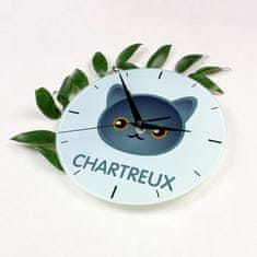 Artdog Chartreux - MDF ura z grafiko in napisom Art-Dog