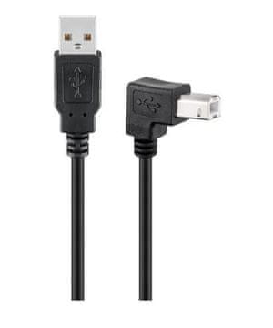 shumee Kabel MicroConnect USB2.0 A-B, 2 m, USBAB2ANGLED