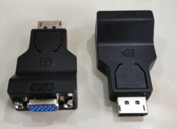MicroConnect MC-ITH-DP1.2-VGA adapter DP VGA D-Sub črne barve