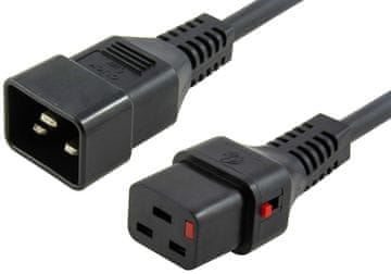 MicroConnect Napajalni kabel MicroConnect MC-C19C20LOCK-1,5 m