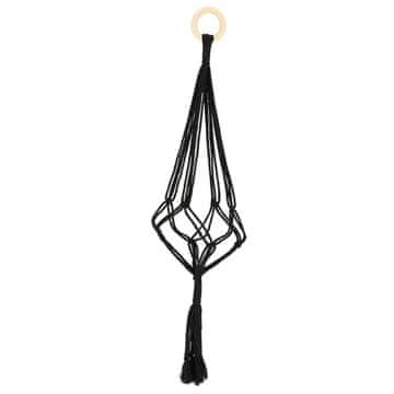 Esschert Design Obešalnik za rastline iz makrameja, višina 58 cm