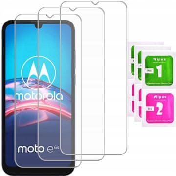 shumee 3x kaljeno steklo za Motorola Moto E6S | 3-PAKET
