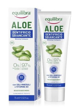 Beauty Formulas Zobna pasta Equilibra Aloe za beljenje zob 75 ml