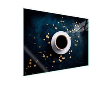 shumee Steklena zaščita za kuhalno ploščo 70x52 Coffee