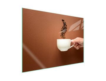 shumee Steklena zaščita za kuhalno ploščo 70x52 Coffee