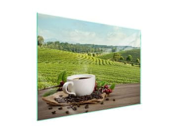 shumee Steklena zaščita za kuhalno ploščo 70x52 Coffee