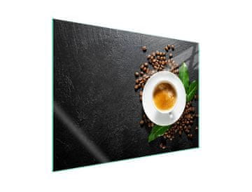 shumee Steklena zaščita za kuhalno ploščo 70x52 Coffee