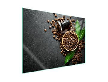 shumee Steklena zaščita za kuhalno ploščo 70x52 Coffee